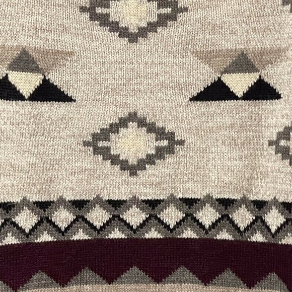 American Eagle Outfitters Size XS Wool Blend Native American Print Sweater - Picture 5 of 12